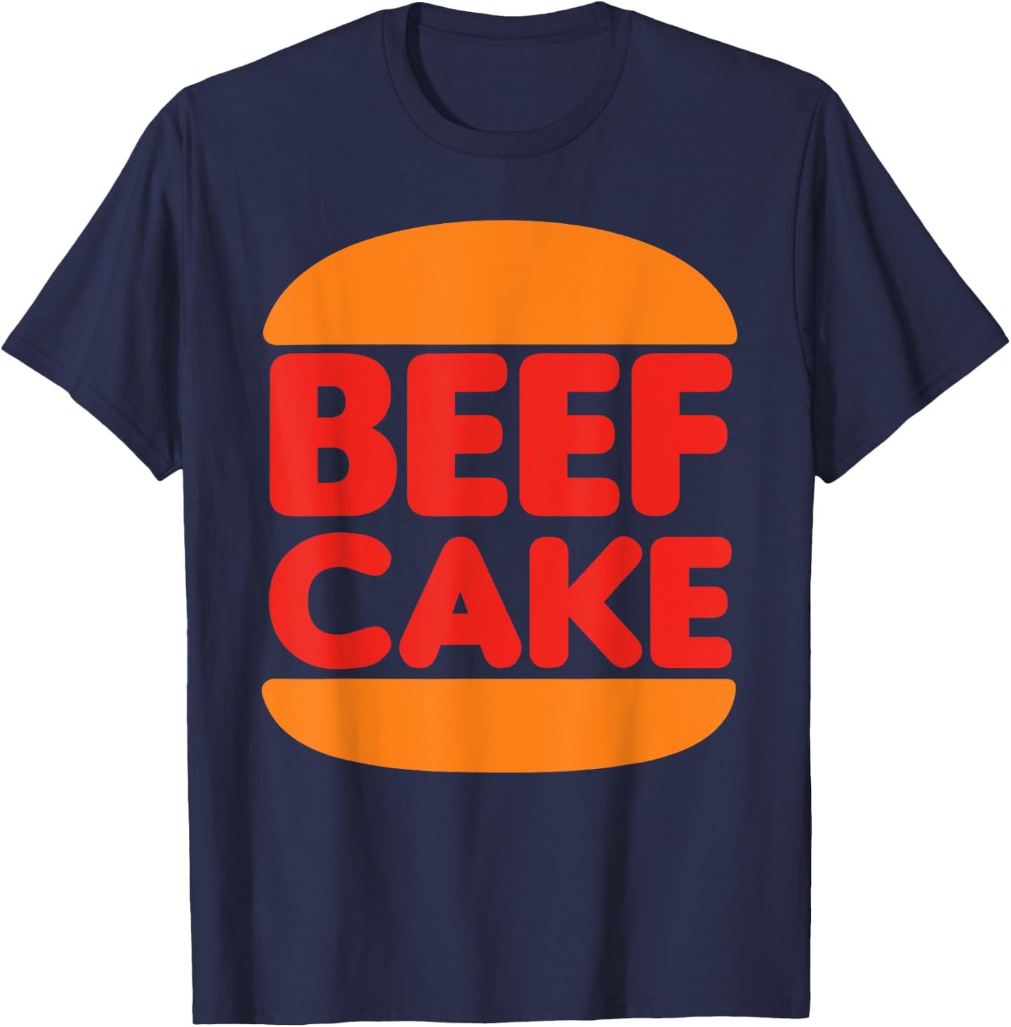 Beefcake Burger For Muscle And Gym T-Shirt - T-Shirt | Navy