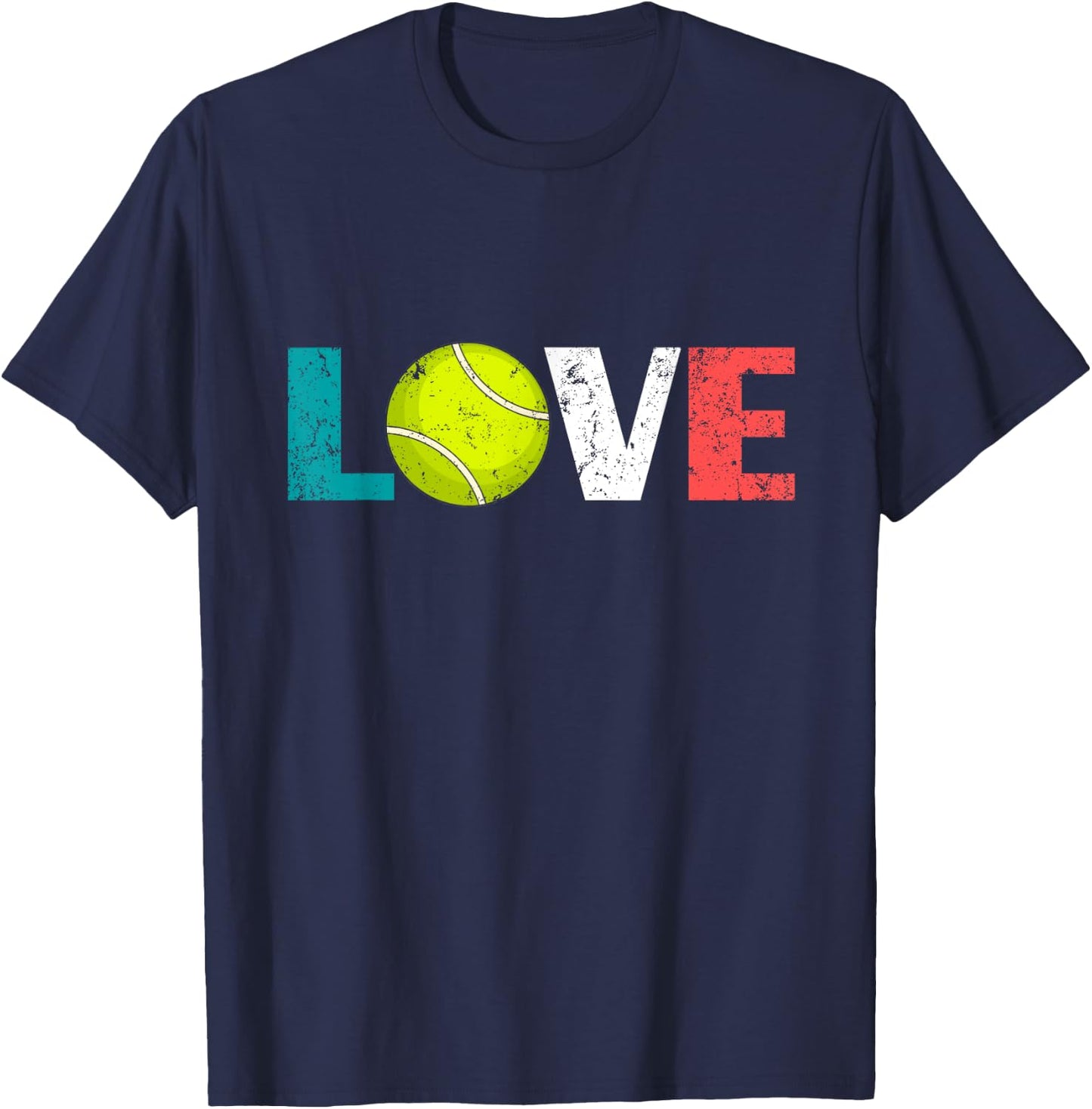 I Love Tennis - Ball Player Cool Tennis Girl Boy T-Shirt - T-Shirt | Navy