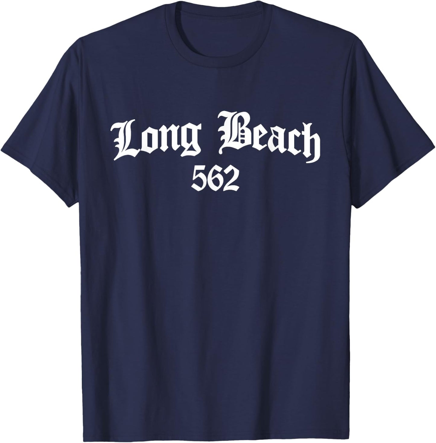 Long Beach California 562 Souvenir T-Shirt - T-Shirt | Navy