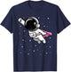 Future Astronaut Shirt Girl Cute Space Lover Gift Super Hero T-Shirt - T-Shirt | Navy