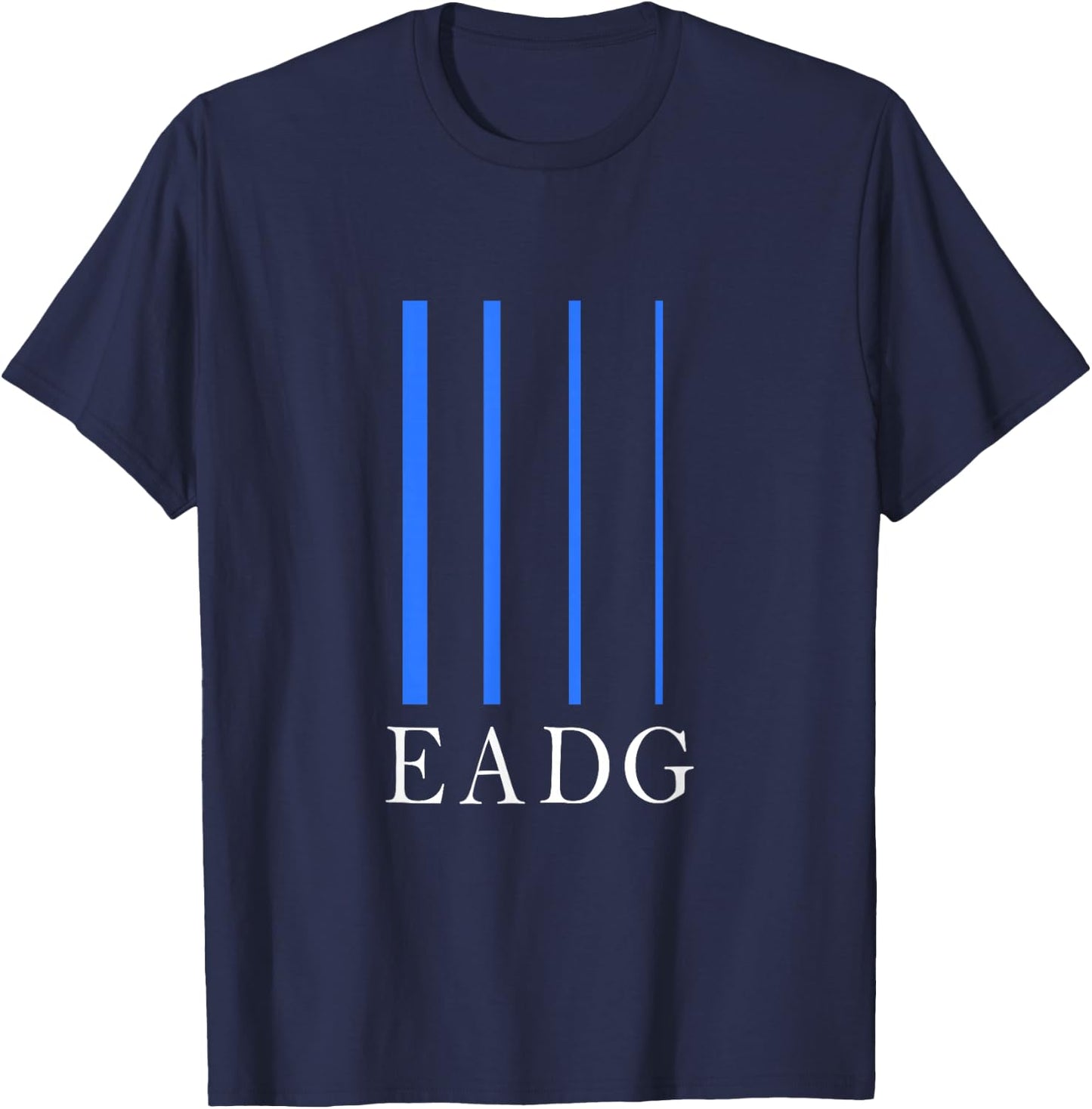 EADG Electric Bass Guitar Bassist 4-String T-Shirt - T-Shirt | Navy