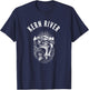 Kern River California fishing fly fishing retro T-Shirt - T-Shirt | Navy