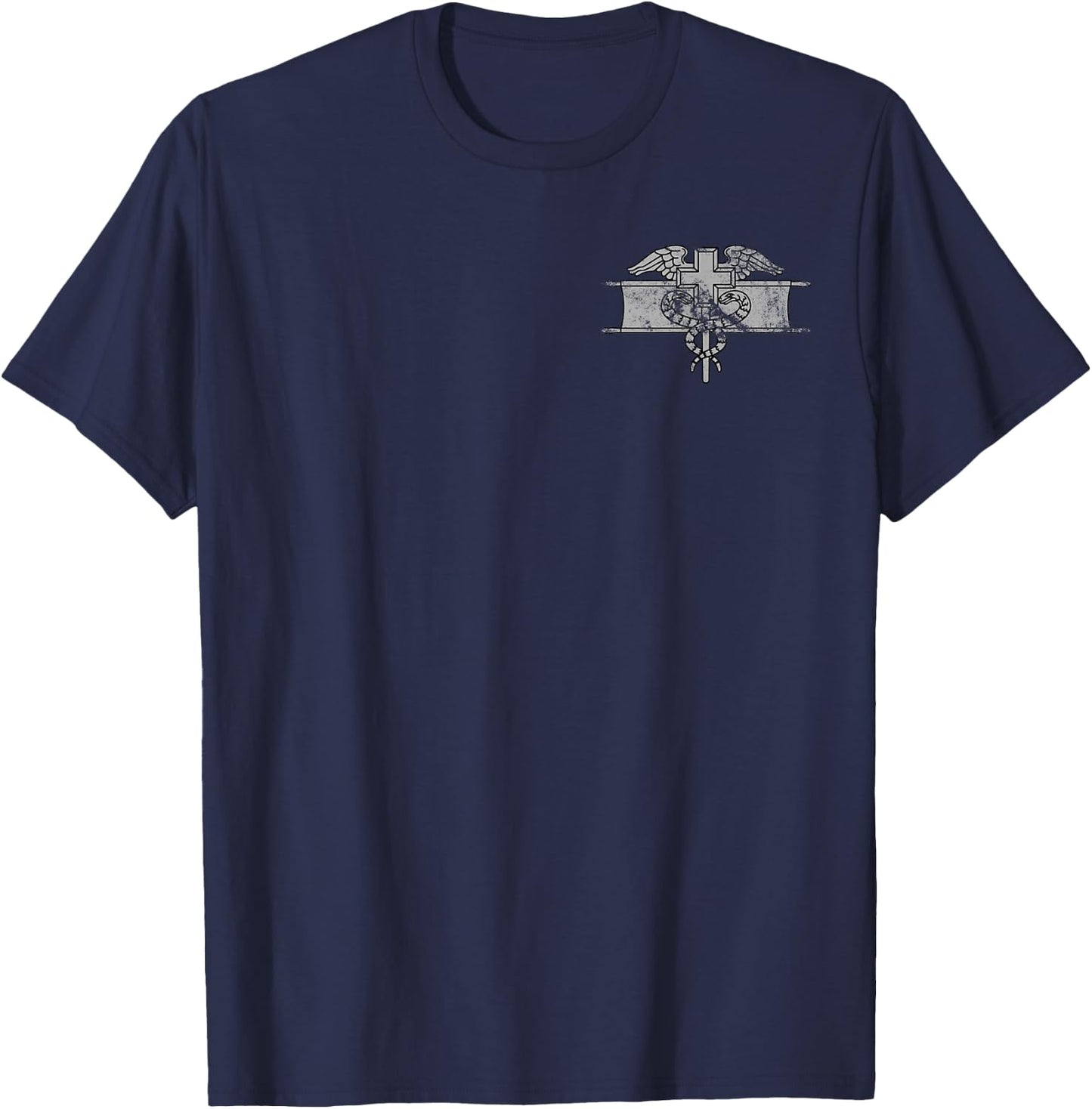 US Army Expert Field Medical Badge (EFMB) - 68W Vintage T-Shirt - T-Shirt | Navy