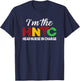 I'm The Head Nurse In Charge Funny Black Nursing Leader T-Shirt - T-Shirt | Navy