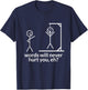 Stick Person/Figure Words Will Never Hurt You Funny Hangman T-Shirt - T-Shirt | Navy