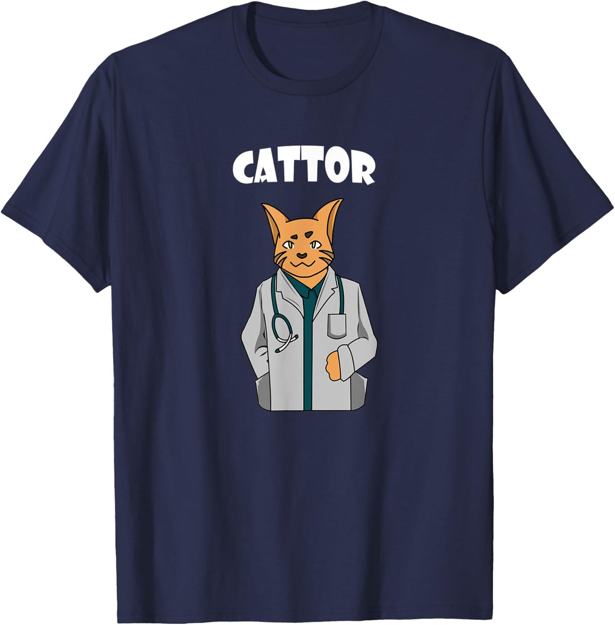 Cat Doctor Profession Cool Medical Animal Lovers Gift Women T-Shirt - T-Shirt | Navy