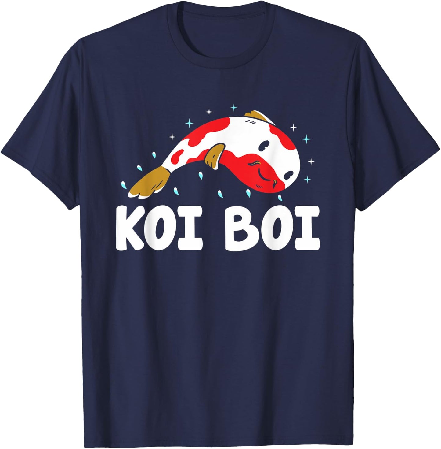 Koi Boi Fish - Koi Fish Breeding Koi Japanese Koi Fishing T-Shirt - T-Shirt | Navy