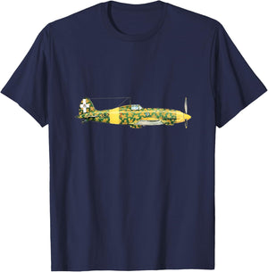 Macchi Mc 202 Folgore Italian Warbird WW2 T-Shirt - T-Shirt | Navy