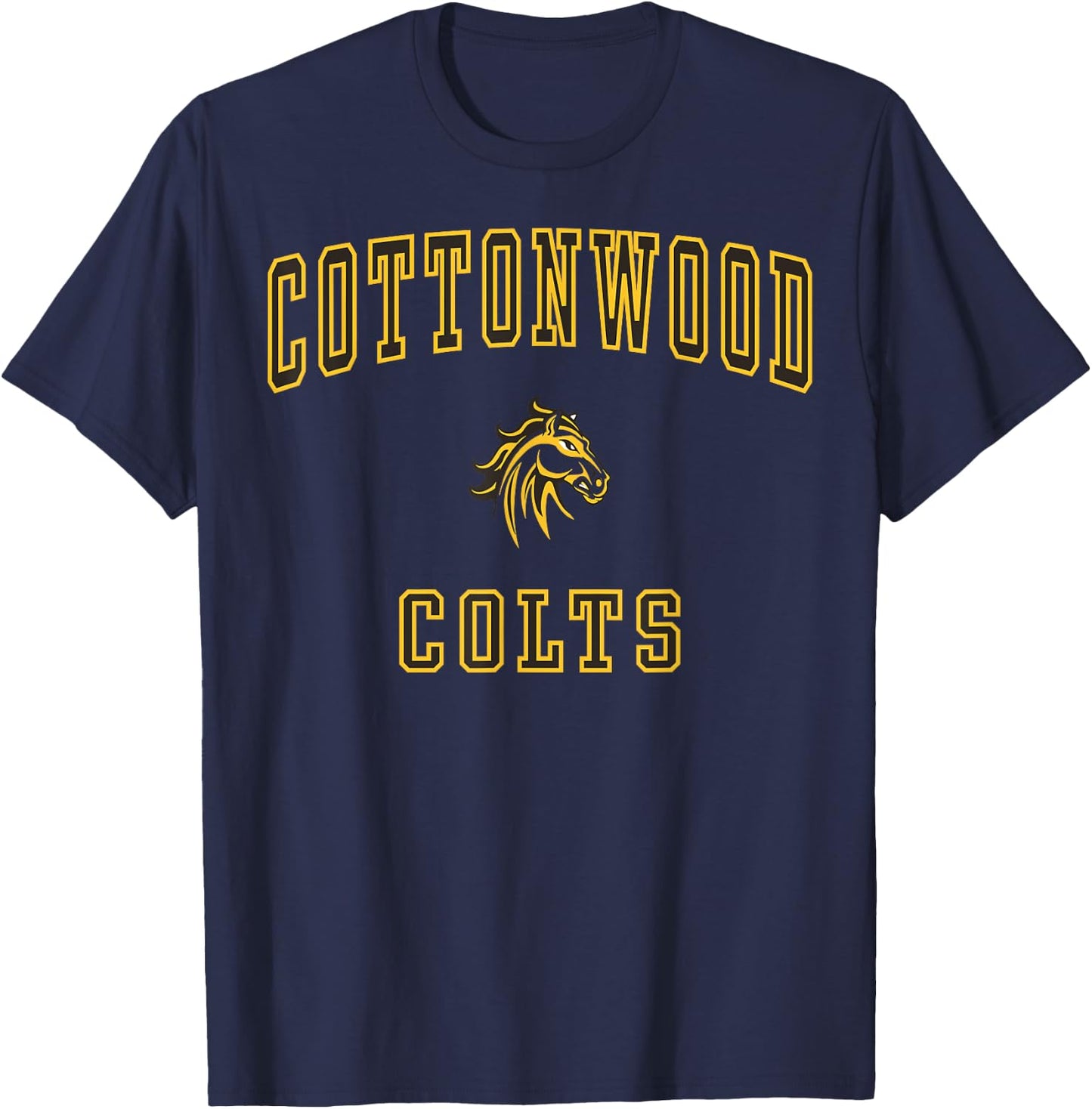 Cottonwood High School Colts C1 T-Shirt - T-Shirt | Navy