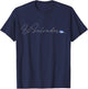 Simple Love El Salvadorian Flag Heart on El Salvador T-Shirt - T-Shirt | Navy