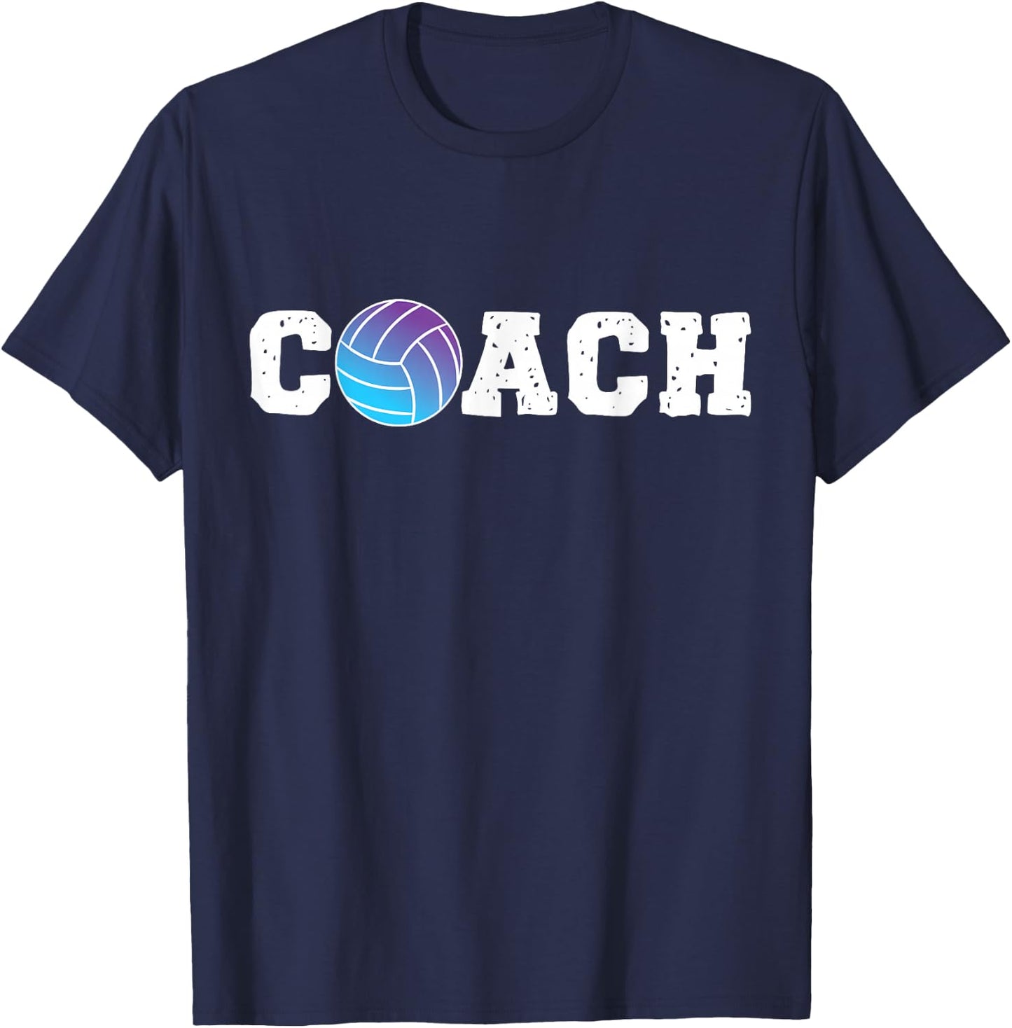 Team Coach Coach Volleyball Player T-Shirt - T-Shirt | Navy