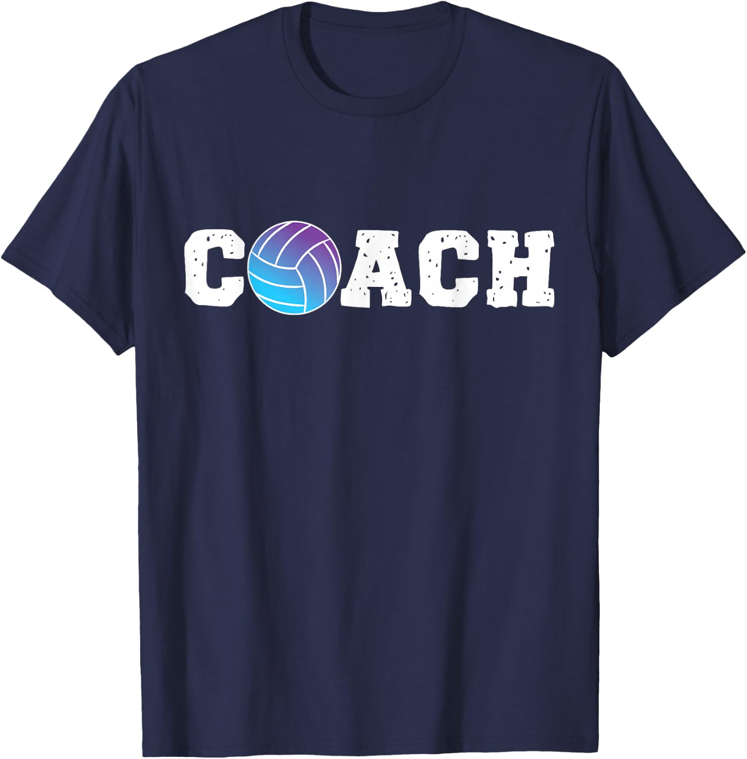 Team Coach Coach Volleyball Player T-Shirt - T-Shirt | Navy