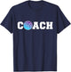 Team Coach Coach Volleyball Player T-Shirt - T-Shirt | Navy