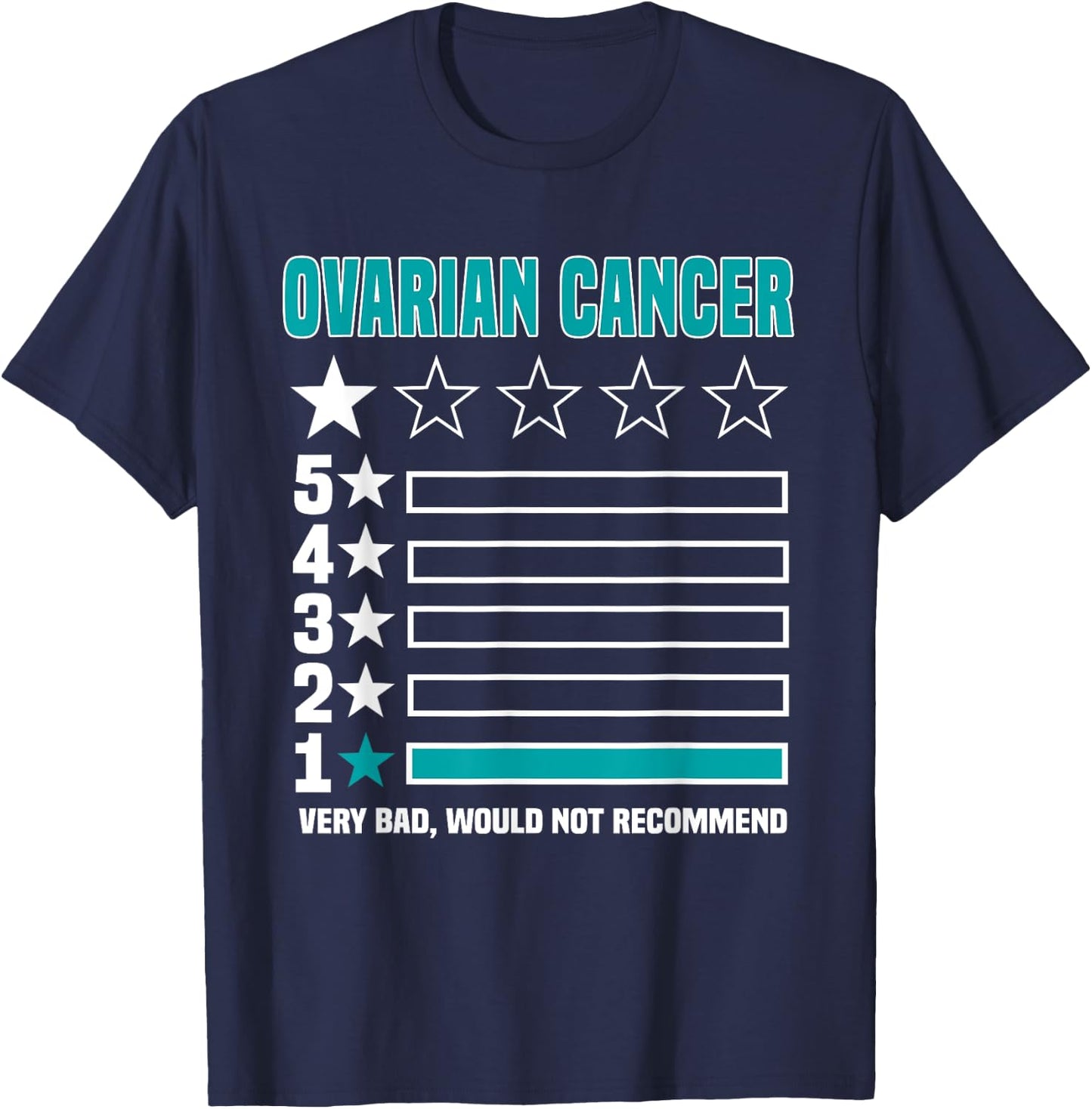 Ovarian Cancer Ovary Women Mother's Day T-Shirt - T-Shirt | Navy