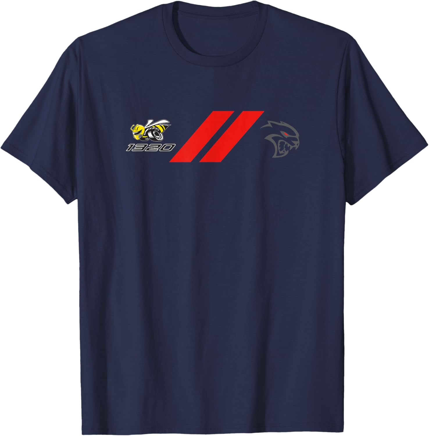 Dodge 1320 // Hellcat Logo T-Shirt - T-Shirt | Navy