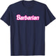 Love The Pink Barbarian Pink Retro T-Shirt - T-Shirt | Navy