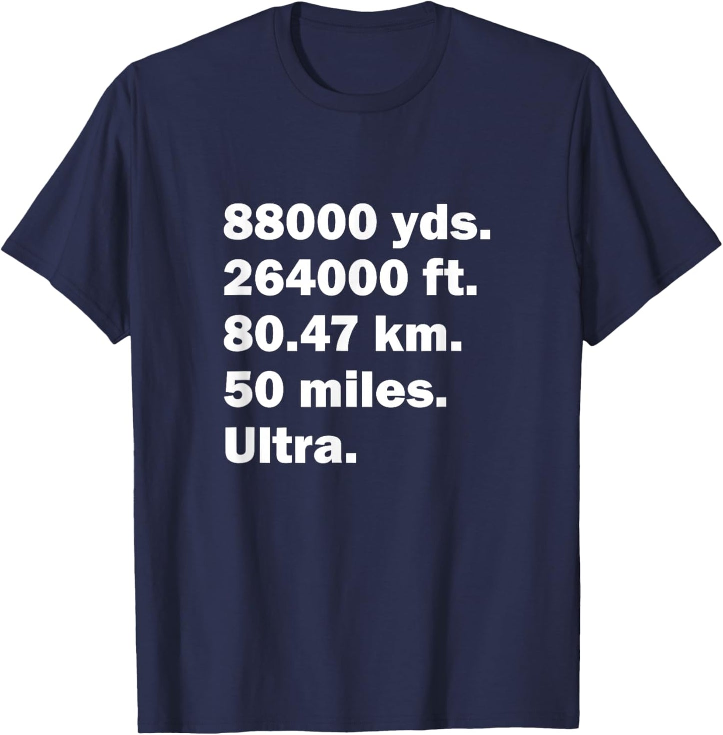 50 mile race - Ultra marathon finisher T-Shirt - T-Shirt | Navy