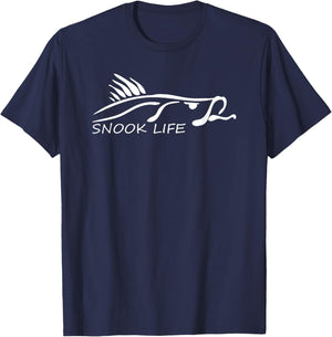 Snook Fishing - Saltwater Snook T-Shirt - T-Shirt | Navy