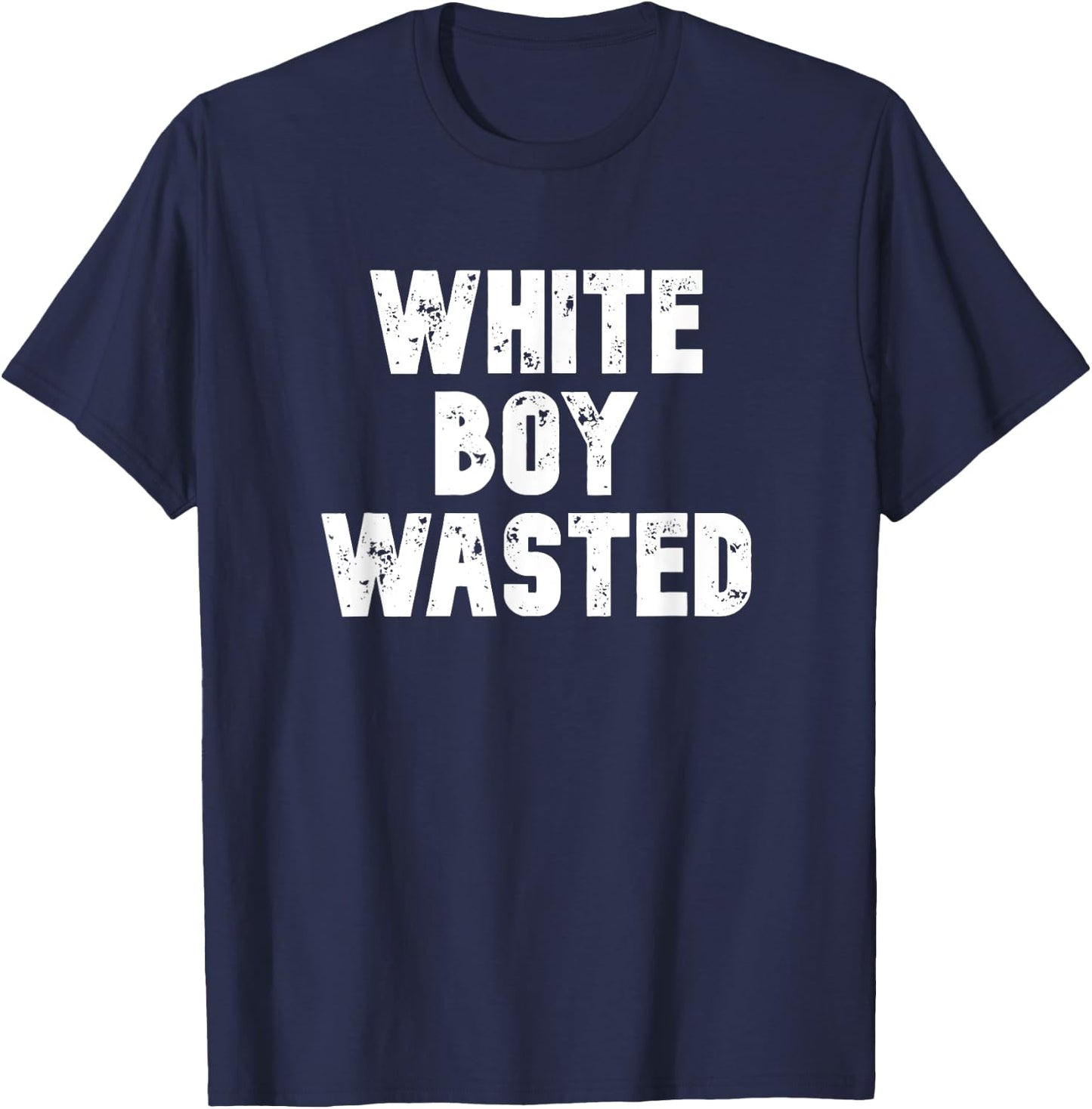 White Boy Wasted T-Shirt - T-Shirt | Navy