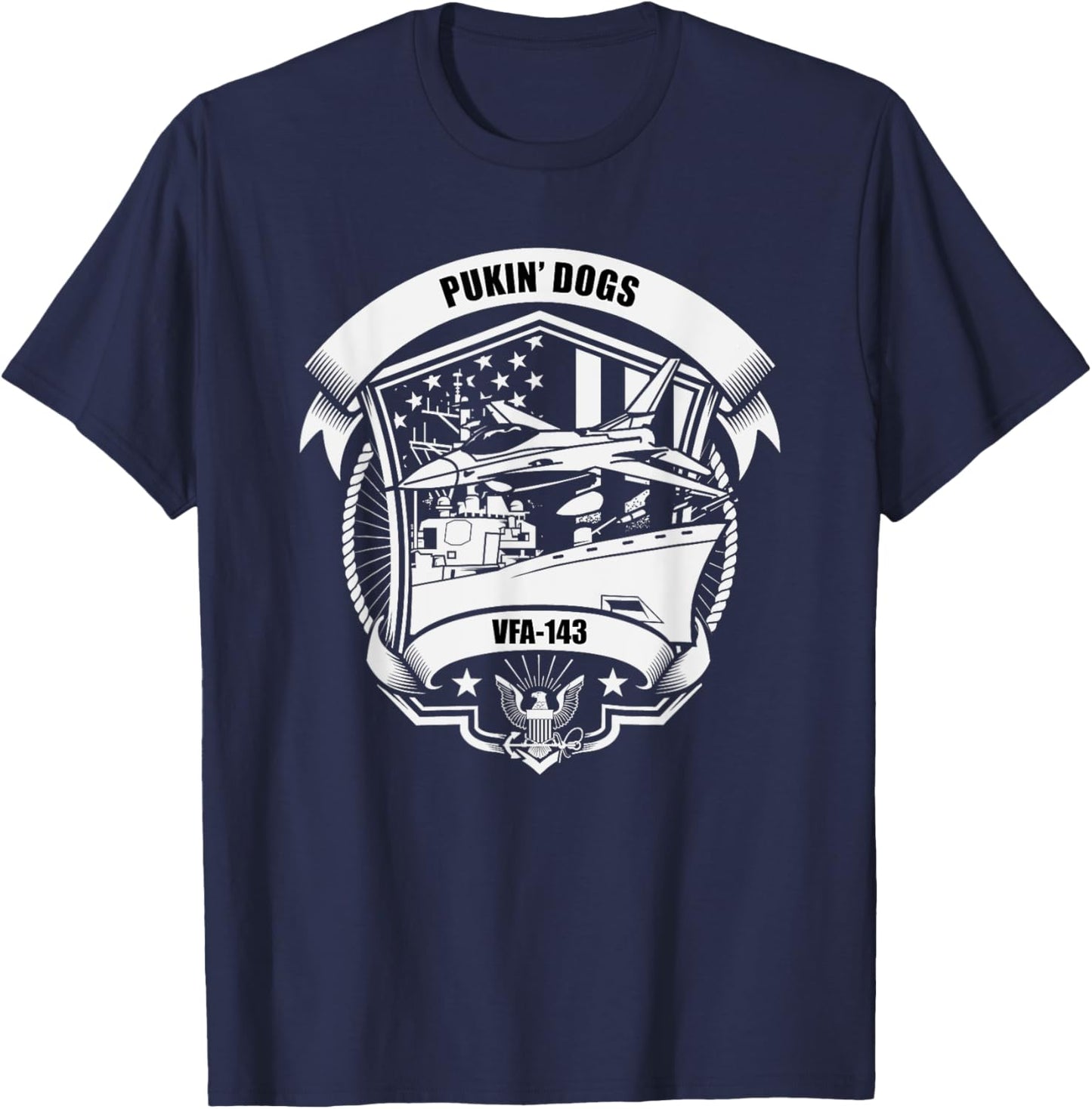 VFA-143 Pukin' Dogs T-Shirt - T-Shirt | Navy
