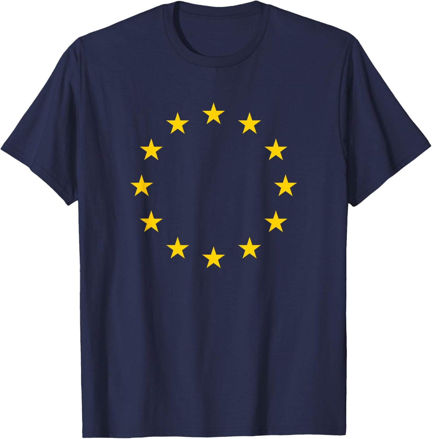 European Union Flag Europe EU Travel Anti Brexit Peace T-Shirt - T-Shirt | Navy