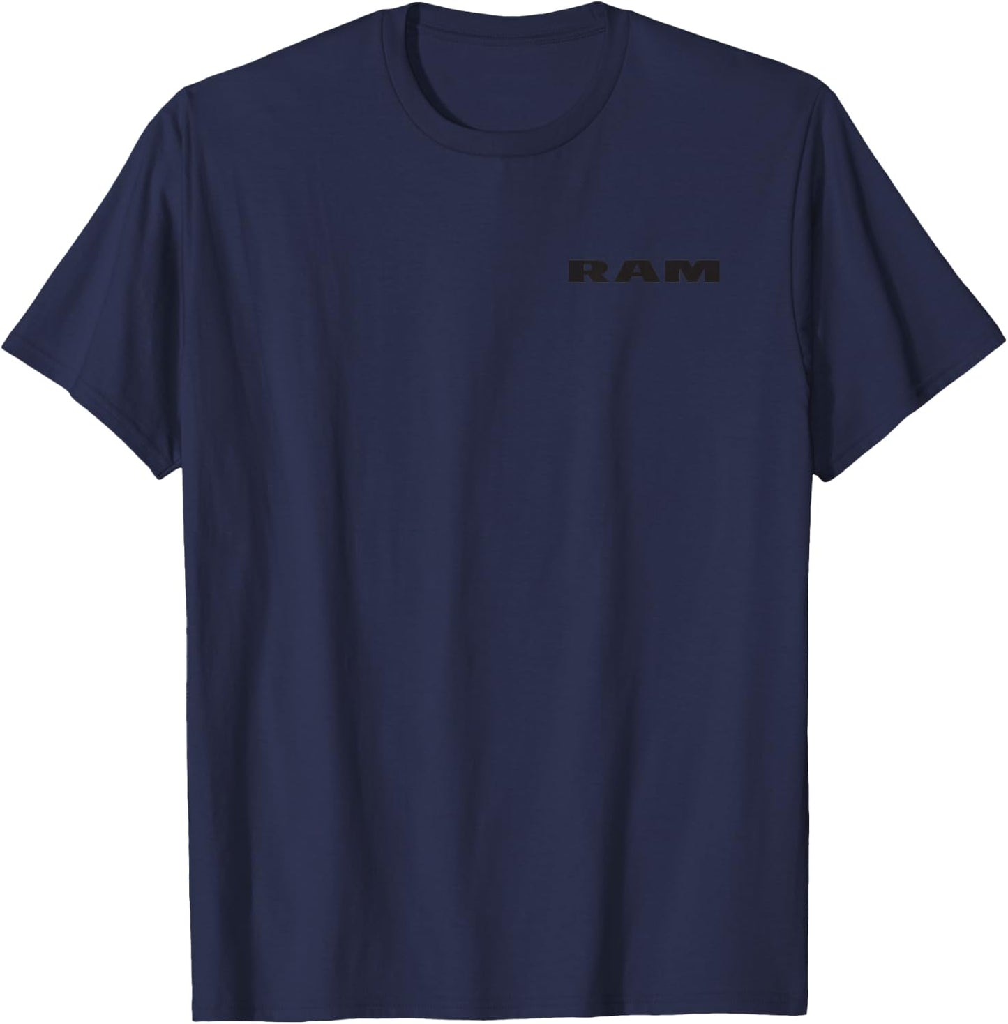 RAM Trucks Shield Flag (Front/Back Print) T-Shirt - T-Shirt | Navy