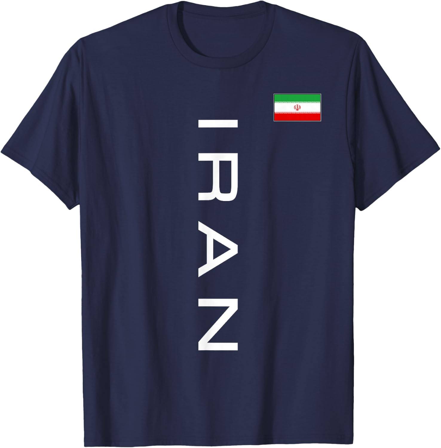 Iran Flag Iranian Athletic Games Sports Jersey Style T-Shirt - T-Shirt | Navy