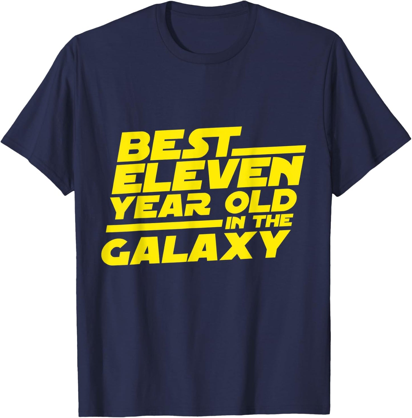 11 Year Old 11th Birthday Party Best In The Galaxy Boys Girl T-Shirt - T-Shirt | Navy