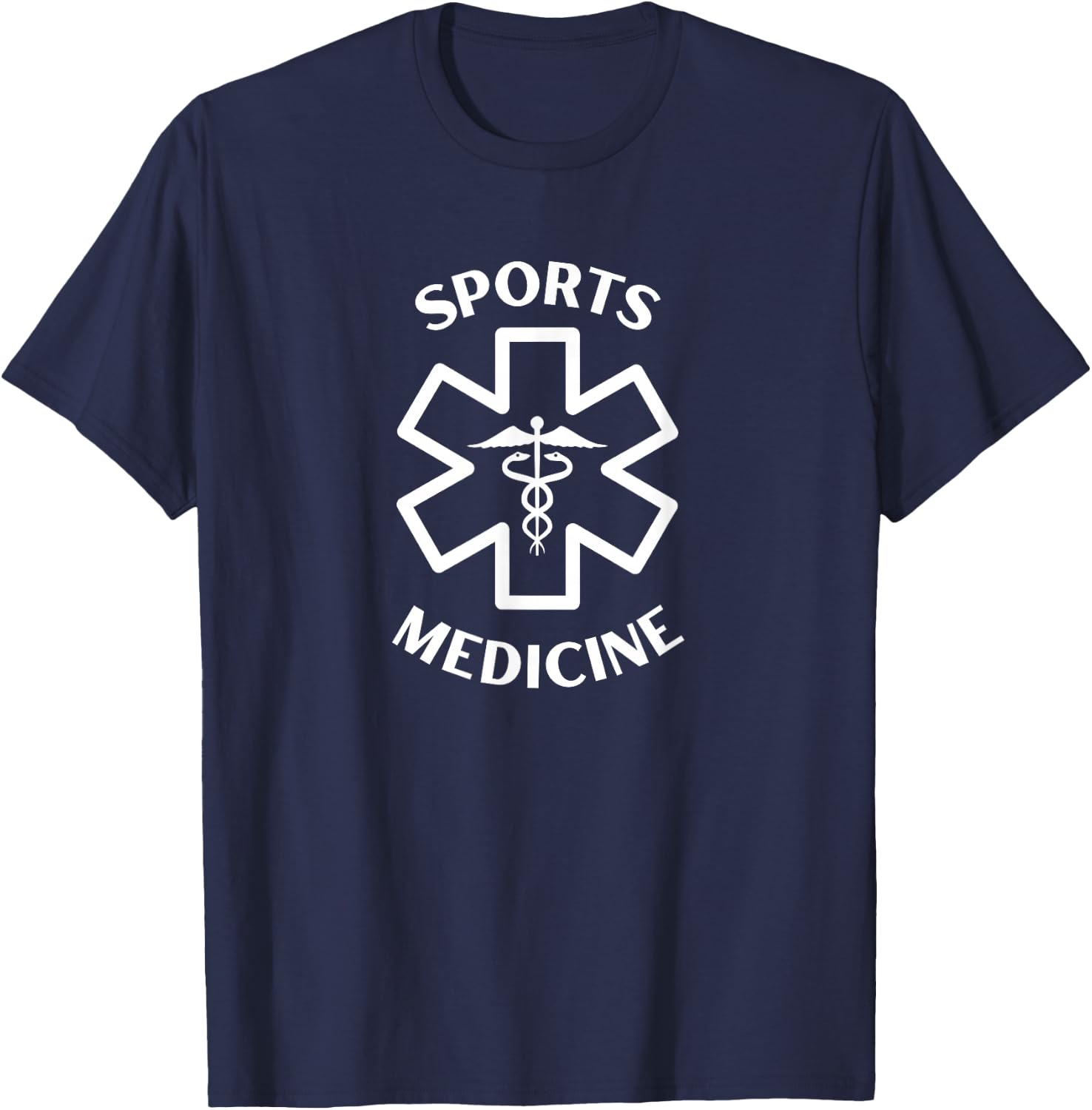 Sports medicine Doctor Nurse Medical Caduceus T-Shirt - T-Shirt | Navy