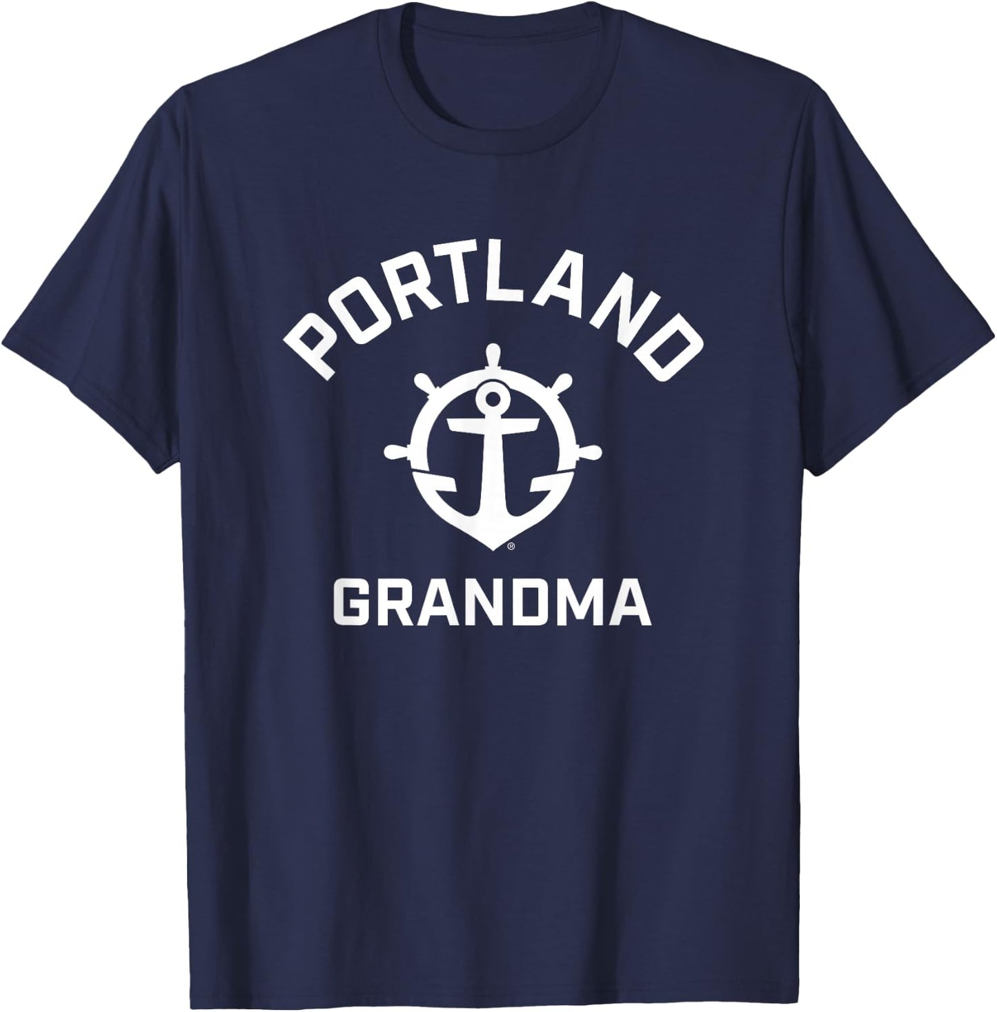 University of Portland Pilots Arched Grandma T-Shirt - T-Shirt | Navy