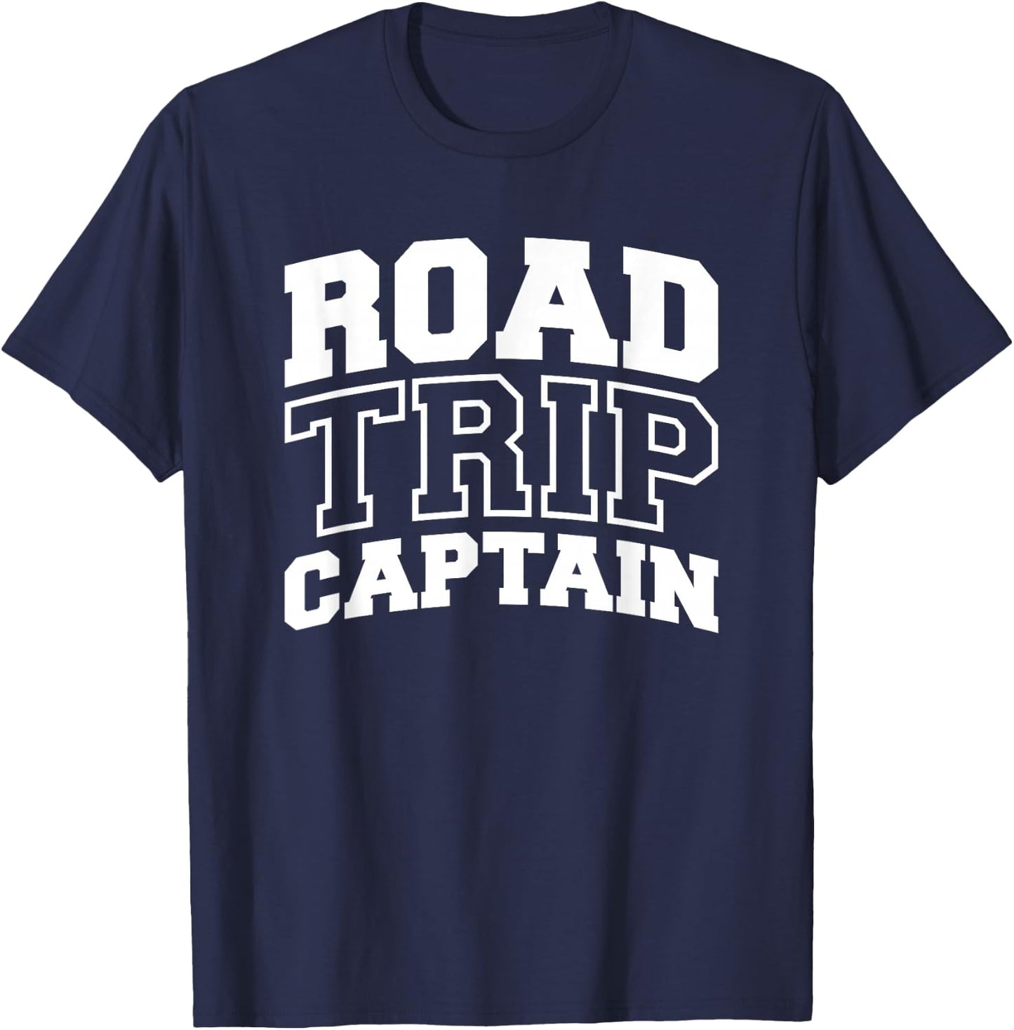 Road Trip Captain Camper Motorhome Trailer Camping T-Shirt - T-Shirt | Navy