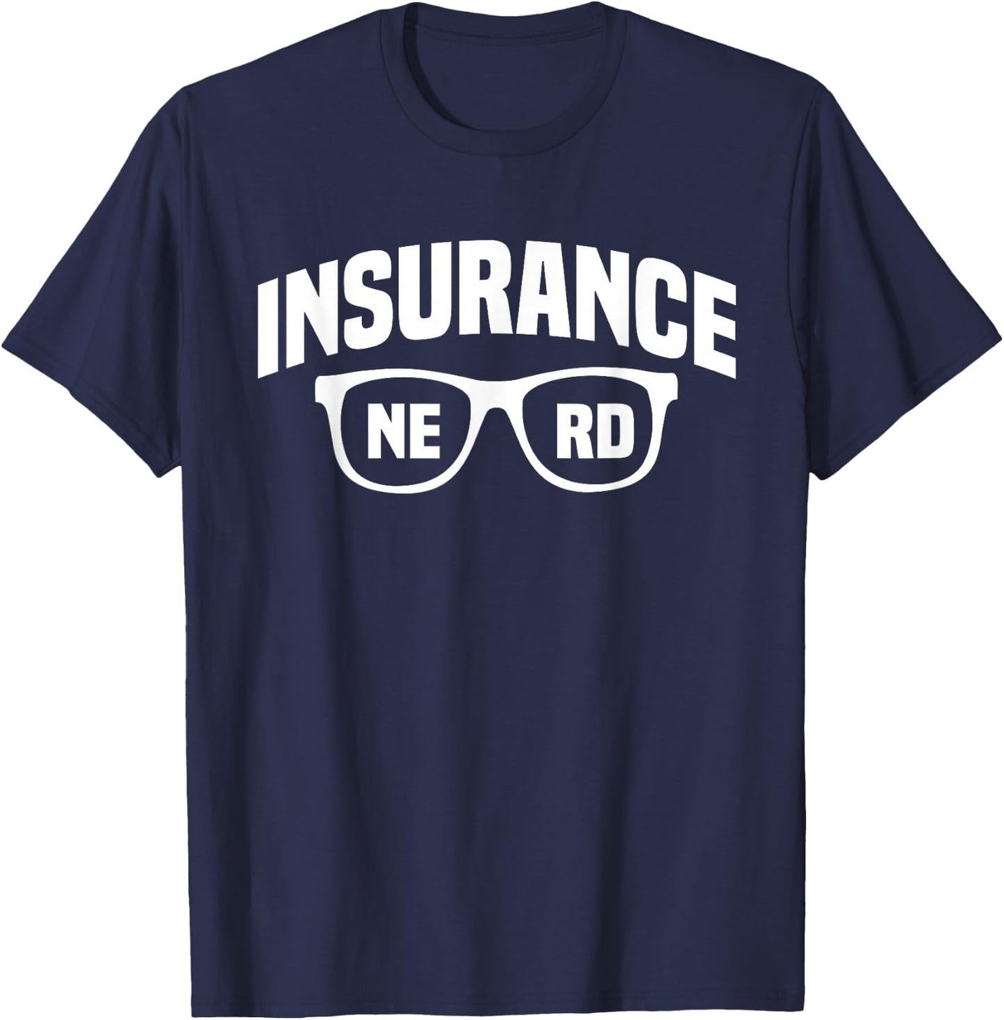 Insurance Broker Nerd Profession T-Shirt - T-Shirt | Navy