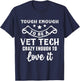 Crazy Vet Tech Veterinarian Veterinary Technician Rescue Pet T-Shirt - T-Shirt | Navy
