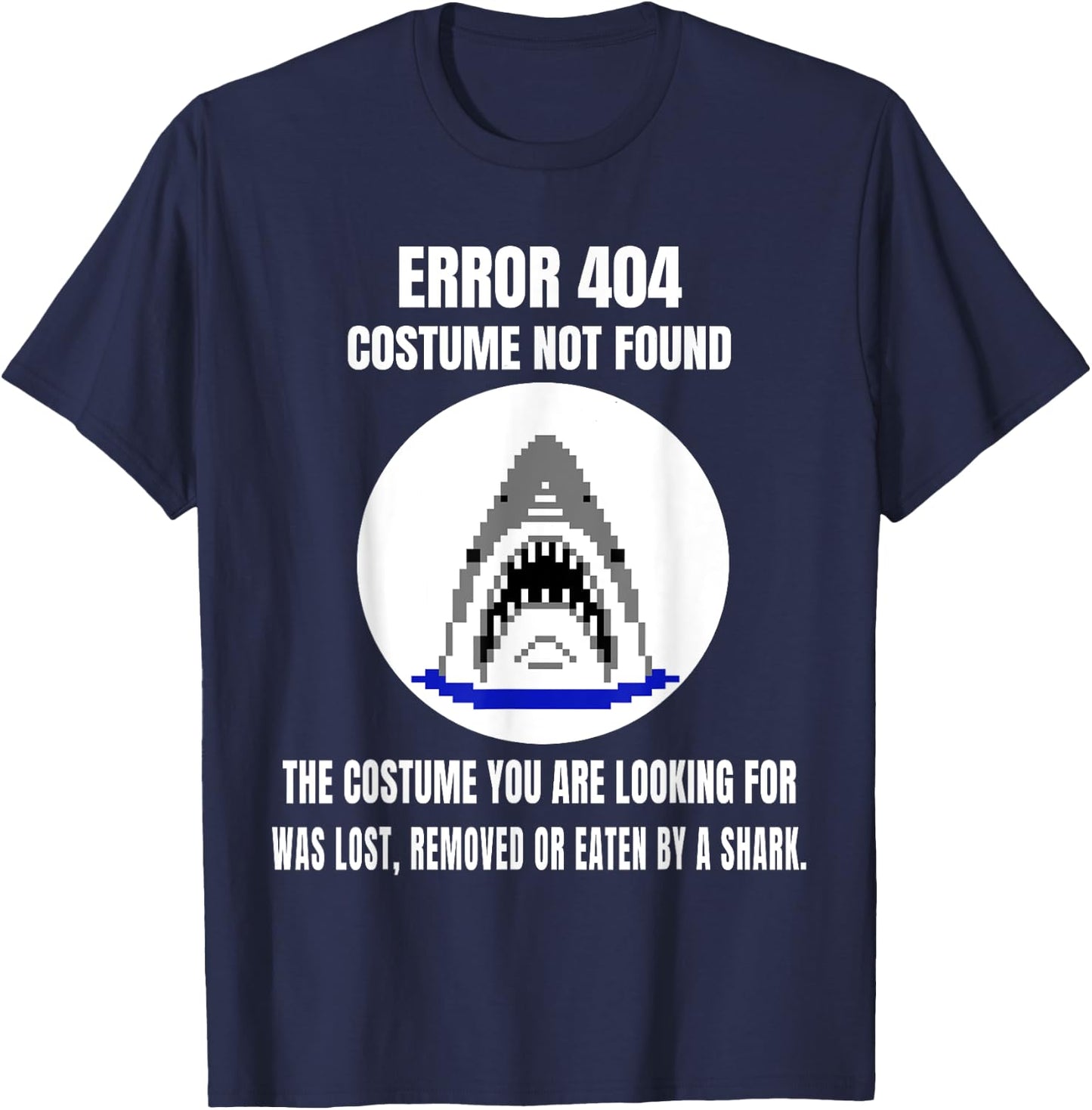 Halloween Error 404 Costume Not Found Coding Programmer Geek T-Shirt - T-Shirt | Navy