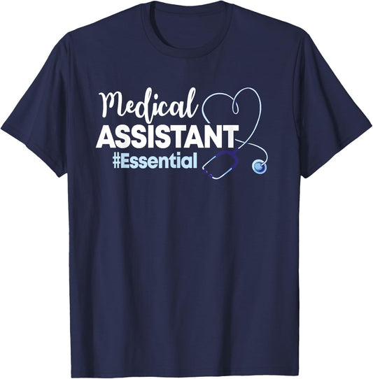 Medical Assistant Clinical Healthcare Officer Professional T-Shirt - T-Shirt | Navy