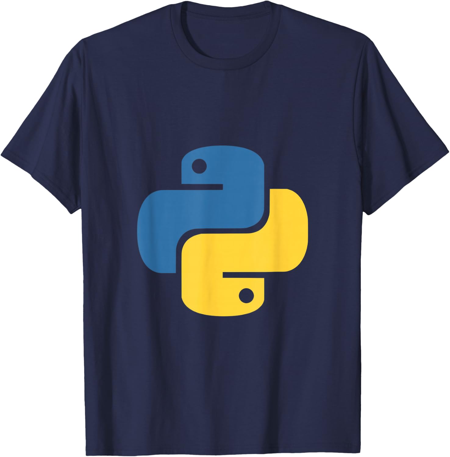 Official Python Logo for Developers Small T-Shirt - T-Shirt | Navy