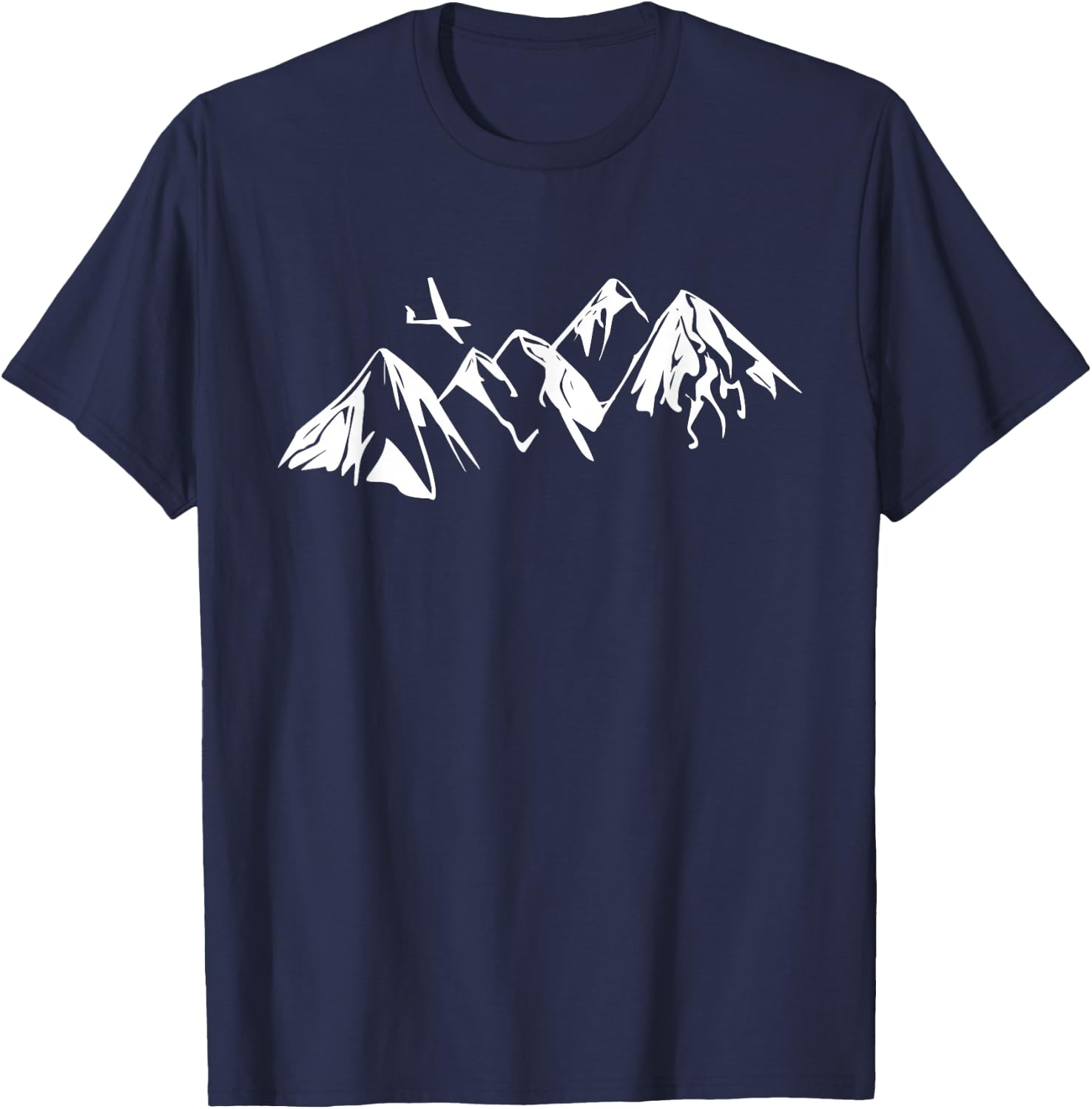 Glider Aviator Mountain Plane Gift Glider T-Shirt - T-Shirt | Navy