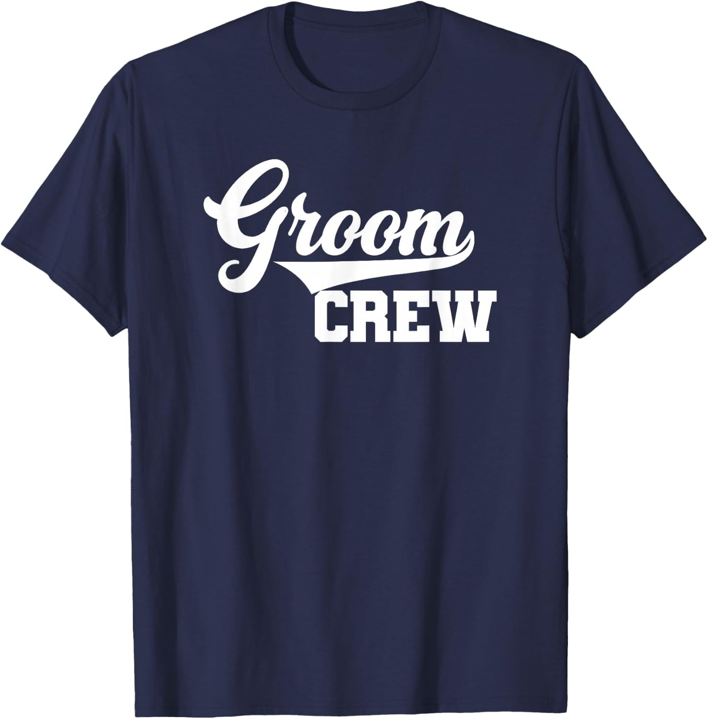 Groom Crew, Bachelor Party, Wedding, Men, Family Matching T-Shirt - T-Shirt | Navy