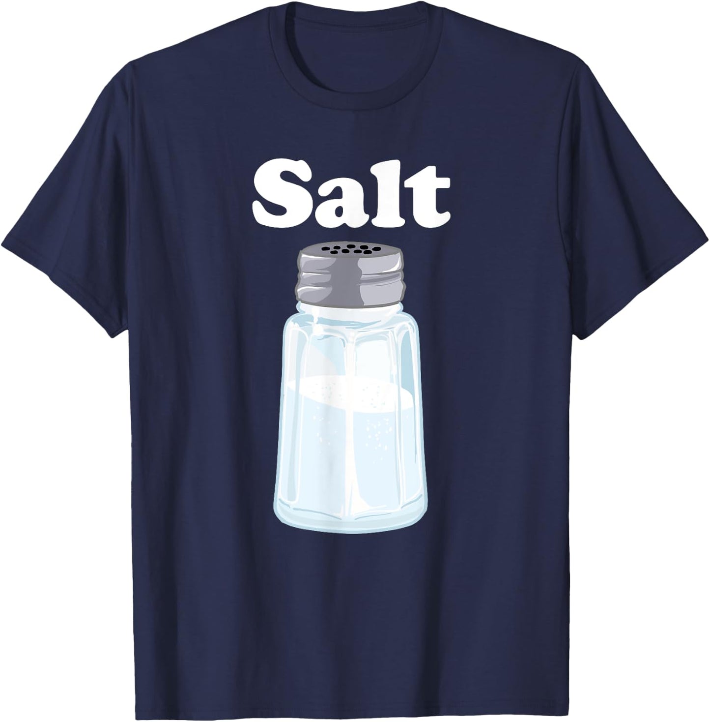Salt for Salt and Pepper BFF Matching Halloween Costume T-Shirt - T-Shirt | Navy