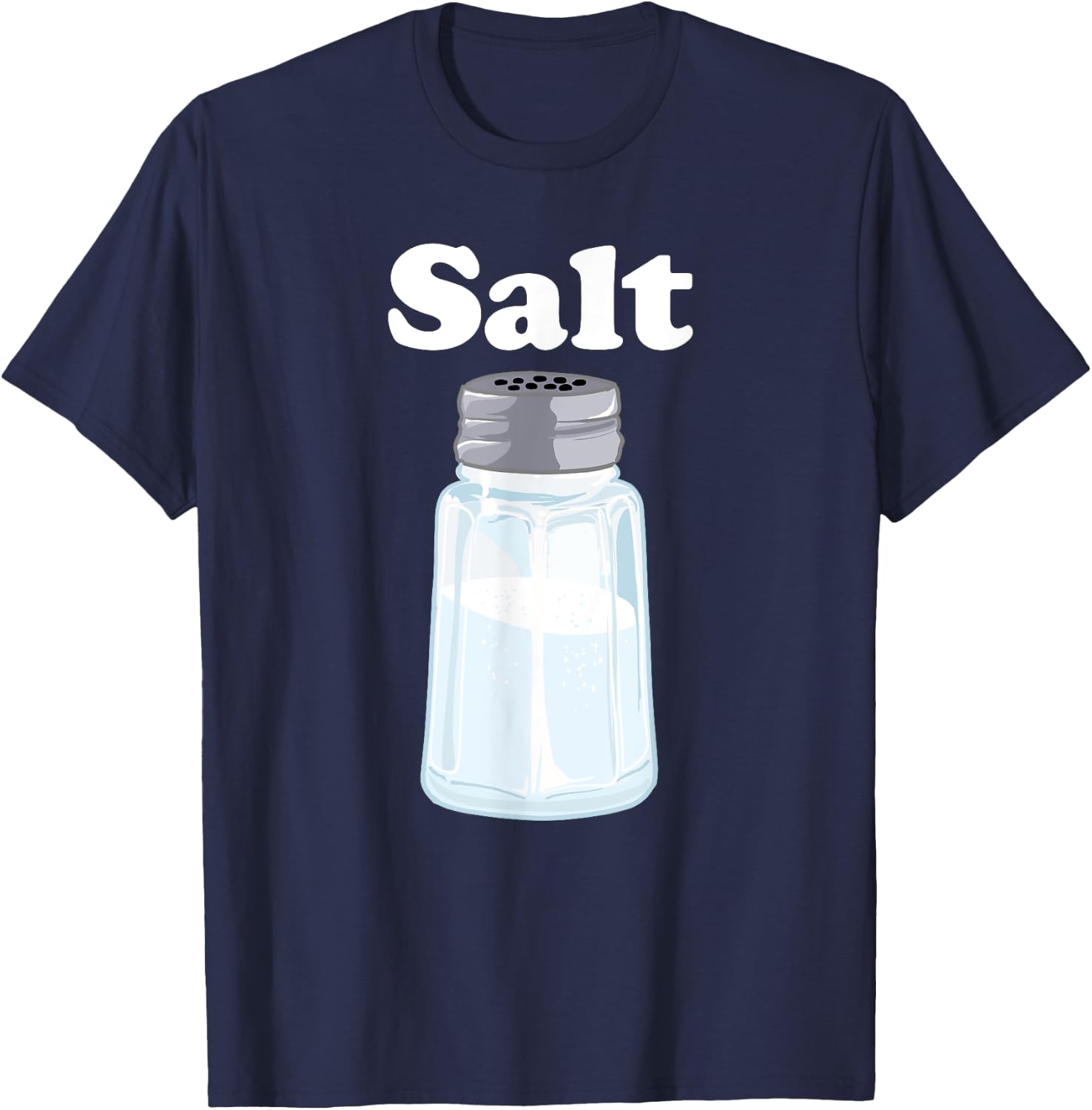 Salt for Salt and Pepper BFF Matching Halloween Costume T-Shirt - T-Shirt | Navy