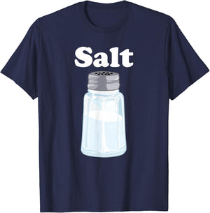 Salt for Salt and Pepper BFF Matching Halloween Costume T-Shirt - T-Shirt | Navy