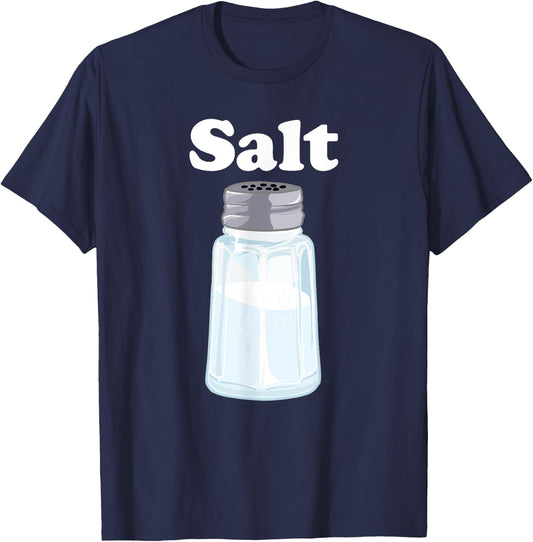 Salt for Salt and Pepper BFF Matching Halloween Costume T-Shirt - T-Shirt | Navy