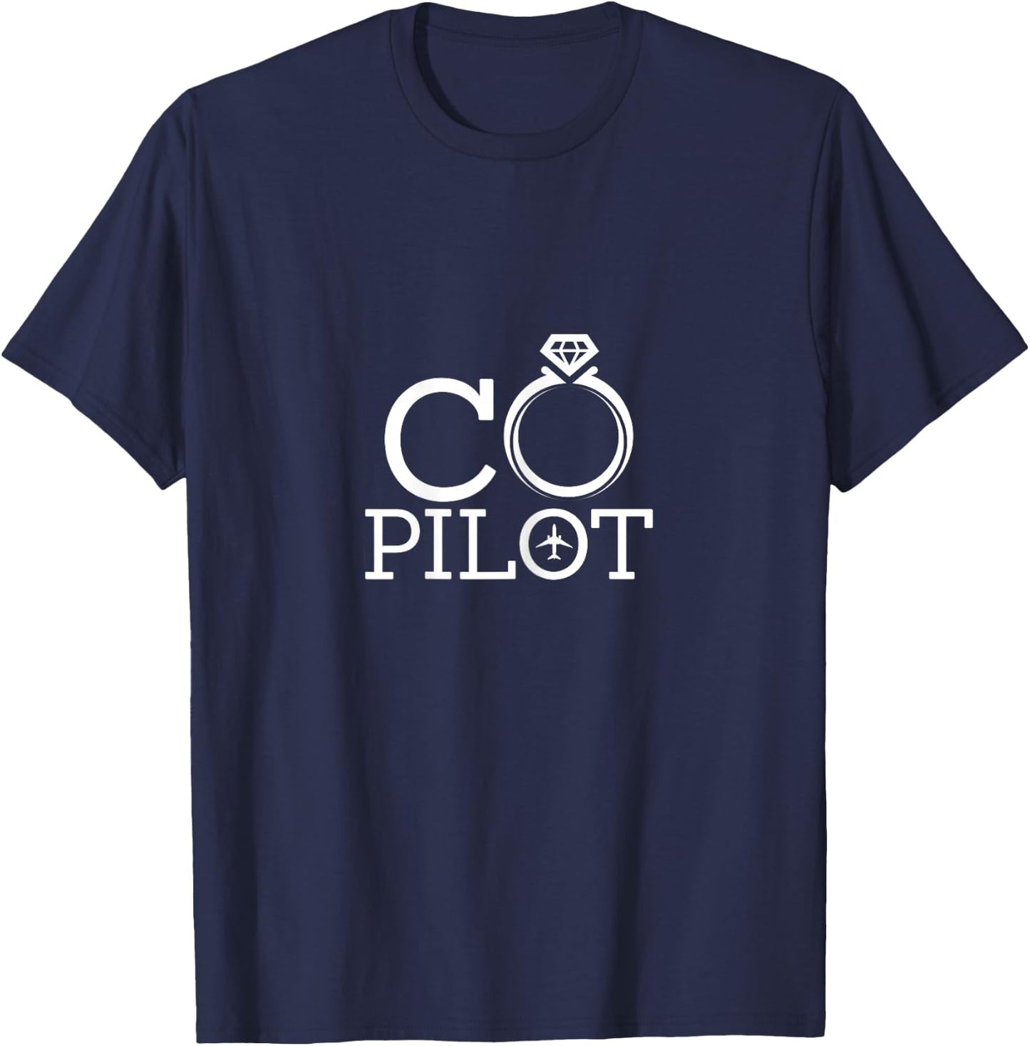 Pilot Wife Co Pilot Airplane Aviation Flying T-Shirt - T-Shirt | Navy