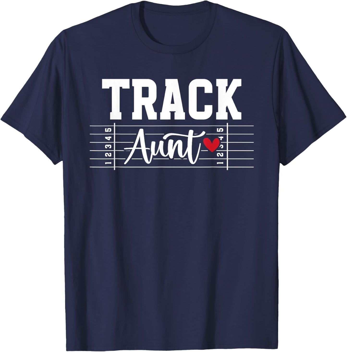 Track Aunt Proud Track And Field Aunt Track Auntie T-Shirt - T-Shirt | Navy