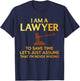 Cool Lawyer Design Women Attorney Law School Lawyer T-Shirt - T-Shirt | Navy