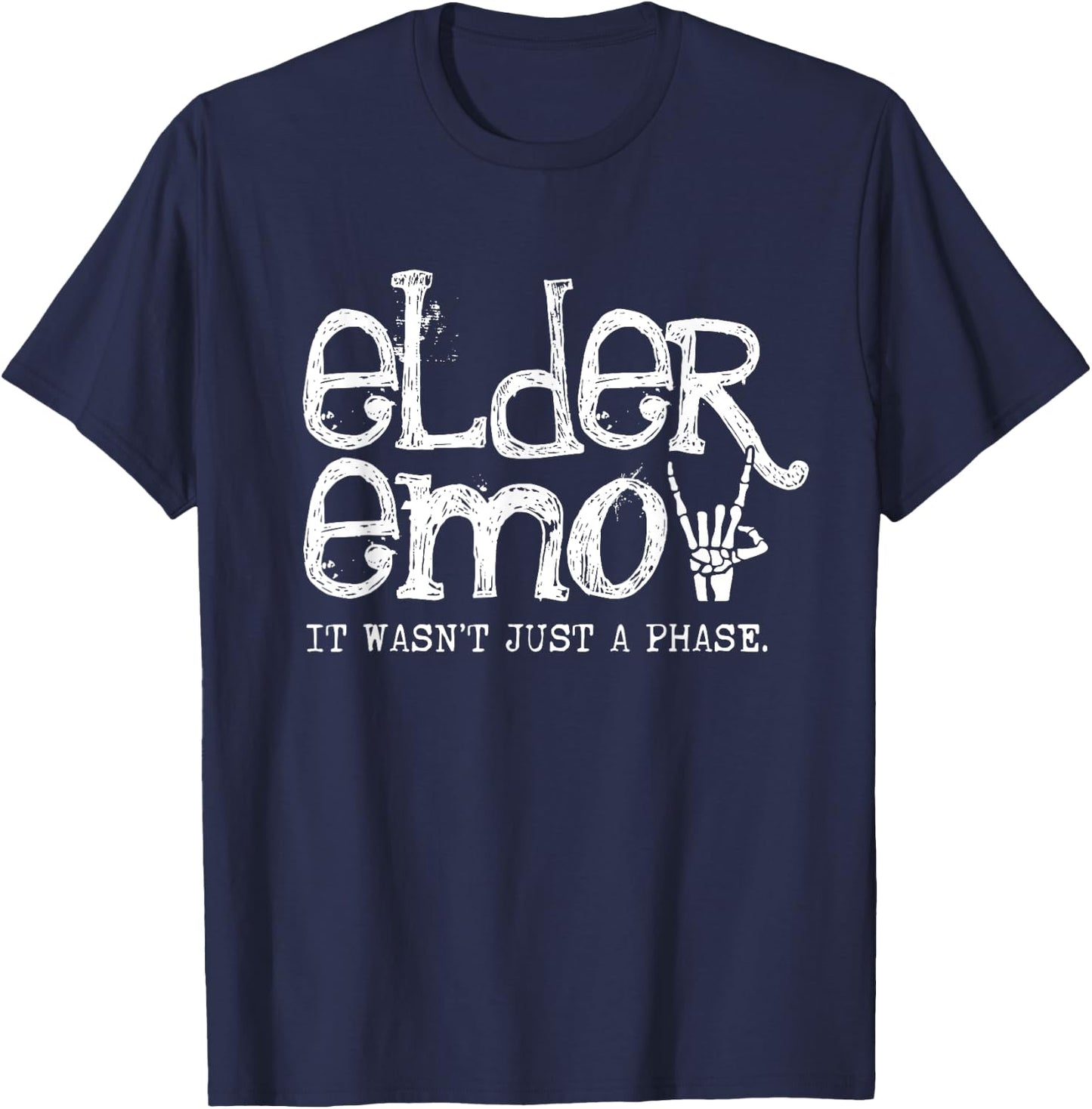 Emo Rock Elder Emo y2k 2000s Emo Ska Pop Punk Band Music T-Shirt - T-Shirt | Navy