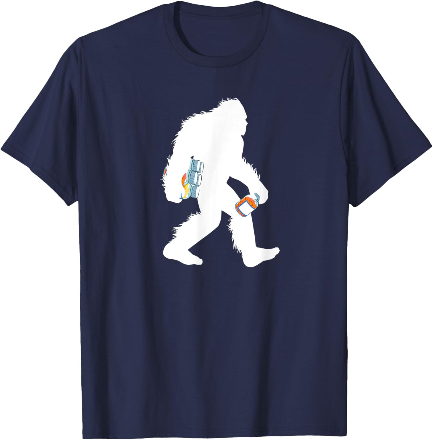 Bigfoot Pharmacist Cryptid Sasquatch Pharmacy Druggist T-Shirt - T-Shirt | Navy