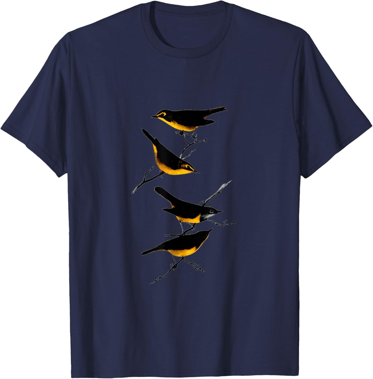 Kentucky and Connecticut Warbler T-Shirt - T-Shirt | Navy