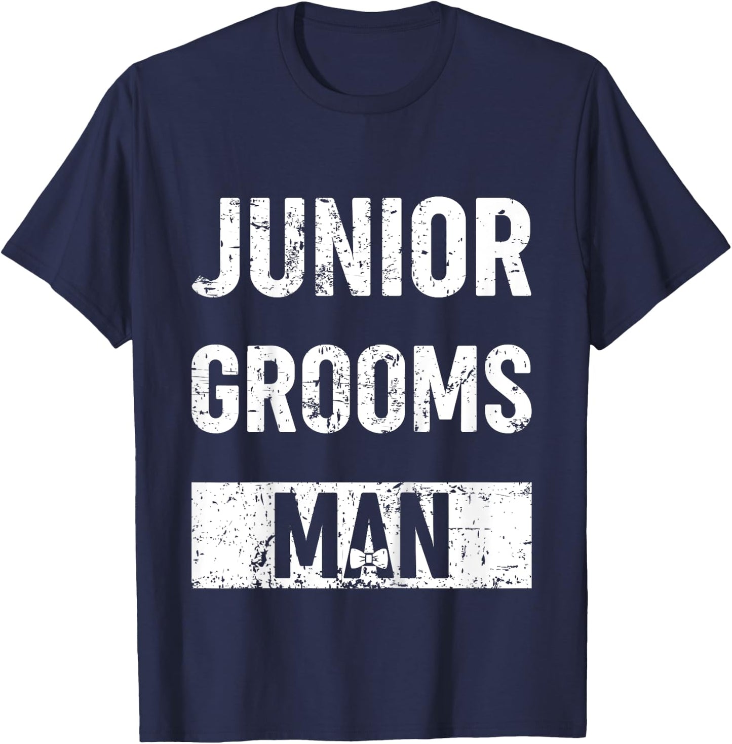 Kids Junior Groomsman Wedding Groom Gift Cute Little Party Man T-Shirt - T-Shirt | Navy