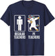 PE Physical Education Teacher Unicorn Gifts Men Women T-Shirt - T-Shirt | Navy